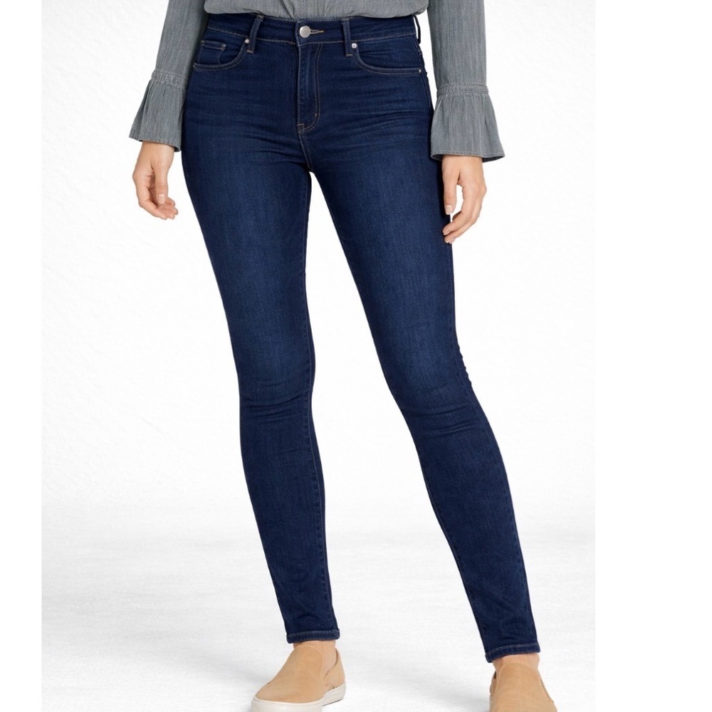 Democracy jeans AB technology slimming dark wash stretch skinny denim SZ 2